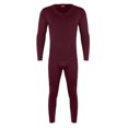 thumbnail image 4 of uikmnh Two Piece Outfits Solid Color Mens Milk Silk Constant Temperature Seamless Autumn and Winter Thermal Underwear Set Clothes Trousers Size:XL, 4 of 6