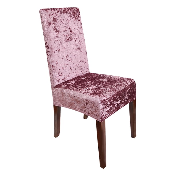 Bewildely Y decorar sillas con fundas para sillas de comedor de poliéster, excelente funda elástica para silla de comedor Decoración del hogar rojo púrpura