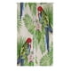 thumbnail image 1 of Cortina Puerta Ventana ABPHQTO Rosella Loro Hojas Tropicales Flores Exóticas japonés Noren Tratamiento Cortinas 85x90 cm, 1 of 1