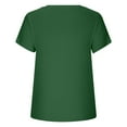 thumbnail image 4 of Posijego Going out T Shirts for Women Ribbed Short Sleeve Tight Tee Tops V Neck Summer Casual T-Shirts, 4 of 6