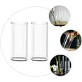 thumbnail image 6 of CYLINDSOME 2Pcs Glass Bud Vase Modern Decorative Vase Cylinder Vase Aesthetic Glass Vase Tiny Centerpiece, 6 of 6