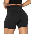 thumbnail image 2 of Funidos Women's High-Waisted Yoga Biker Shorts Seamless Tummy Control Workout Shorts for Women High Elasticity Gym Running, 2 of 4