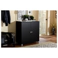 thumbnail image 2 of Dark Brown Wood Entryway Handbags or School Bags Storage Sideboard Cabinet, 2 of 6