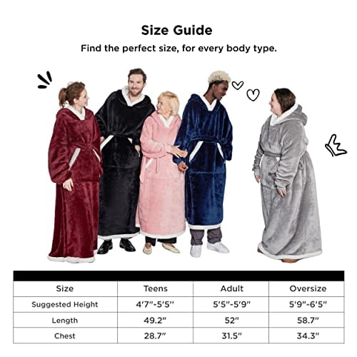 Bedsure Standard Side Split and Belt Wearable Blanket Hoodie, Long Sherpa  Fleece Blanket Sweatshirt with Warm Big Hood, Light Green - Walmart.com
