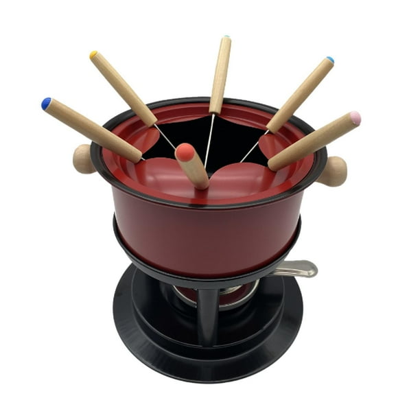 Fondue olla de fondue de queso olla engrosada multiusos fondue olla caldo fondue set para carne hogar postre queso vacaciones