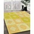 thumbnail image 2 of Ahgly Company Indoor Square Patterned Bold Yellow Area Rugs, 3' Square, 2 of 6