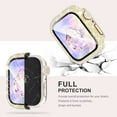 thumbnail image 2 of Compatible with iWatch Accessories with Built-in Tempered Glass Screen Protector Bling Crystal Diamond Rhinestone Full Protective Bumper Cover for Women Man(38mm,Gold), 2 of 5