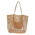 thumbnail image 2 of Bolso de playa para hombre y mujer, sencillo, de gran capacidad, versátil y ligero. Caqui, 2 of 9