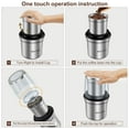 thumbnail image 3 of Secura Electric Coffee Grinder and Spice Grinder with 2 Stainless Steel Blades Removable Bowls, 3 of 8