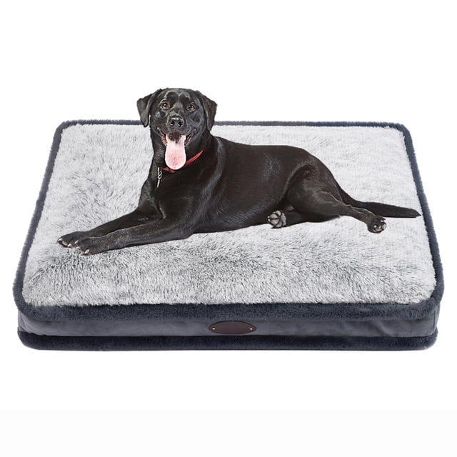Cama para perros DEBANG HOME Deluxe de felpa impermeable para perros medianos