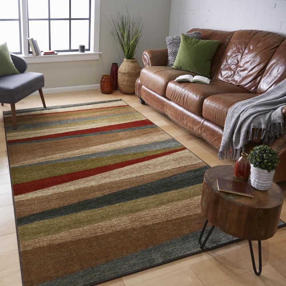 Tapis Mayan (collection New Wave) de Mohawk, couleur Sunset Sierra 5 pi x  8pi
