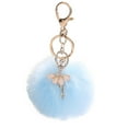thumbnail image 2 of ABPWLY 8CM Cute Dancing Angel Keychain Pendant Women Key Pompoms Key Chains Clearance Cute Keychain Canada Days Cute Keychain Cute Keychain, 2 of 2