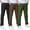 Black+Brown+Green, variant on Boys Cargo Pants Stretch Pull On Straight Leg Trousers with Multi-Pocket Lightweight School Uniform Pants Khaki