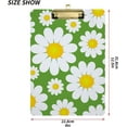 thumbnail image 2 of FMSHPON White Chamomile Flower Green Clipboard Hardboard Wood Nursing Clip Board and Pull for Standard A4 Letter 13x9 inches, 2 of 7