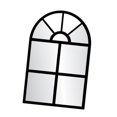thumbnail image 4 of Siruishop Arched Window Mirror Convenient Entry Mirror for Kitchen Bedroom Living Room Black, 4 of 8