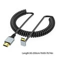 thumbnail image 3 of Small Video Cable Bidirectional 4K60Hz Display 90 Degree Angled Option for Tablets Laptops Video Card 50-200CM Coiled, 3 of 9