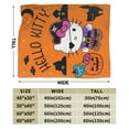 thumbnail image 5 of Halloween Hello Kitty Kawaii Cat Blanket Sofa Air Conditioning Blanket Bed Living Room Blanket 30x40 H-7, 5 of 5