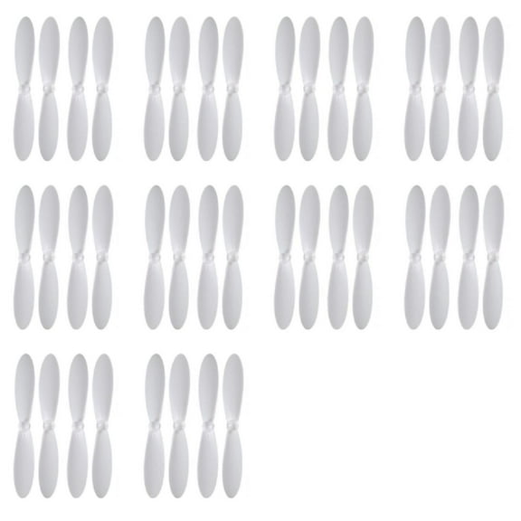 HobbyFlip White Propeller Blades Props Propellers Blade Rotor Set Compatible with Blue Mini Drone 10 Pack