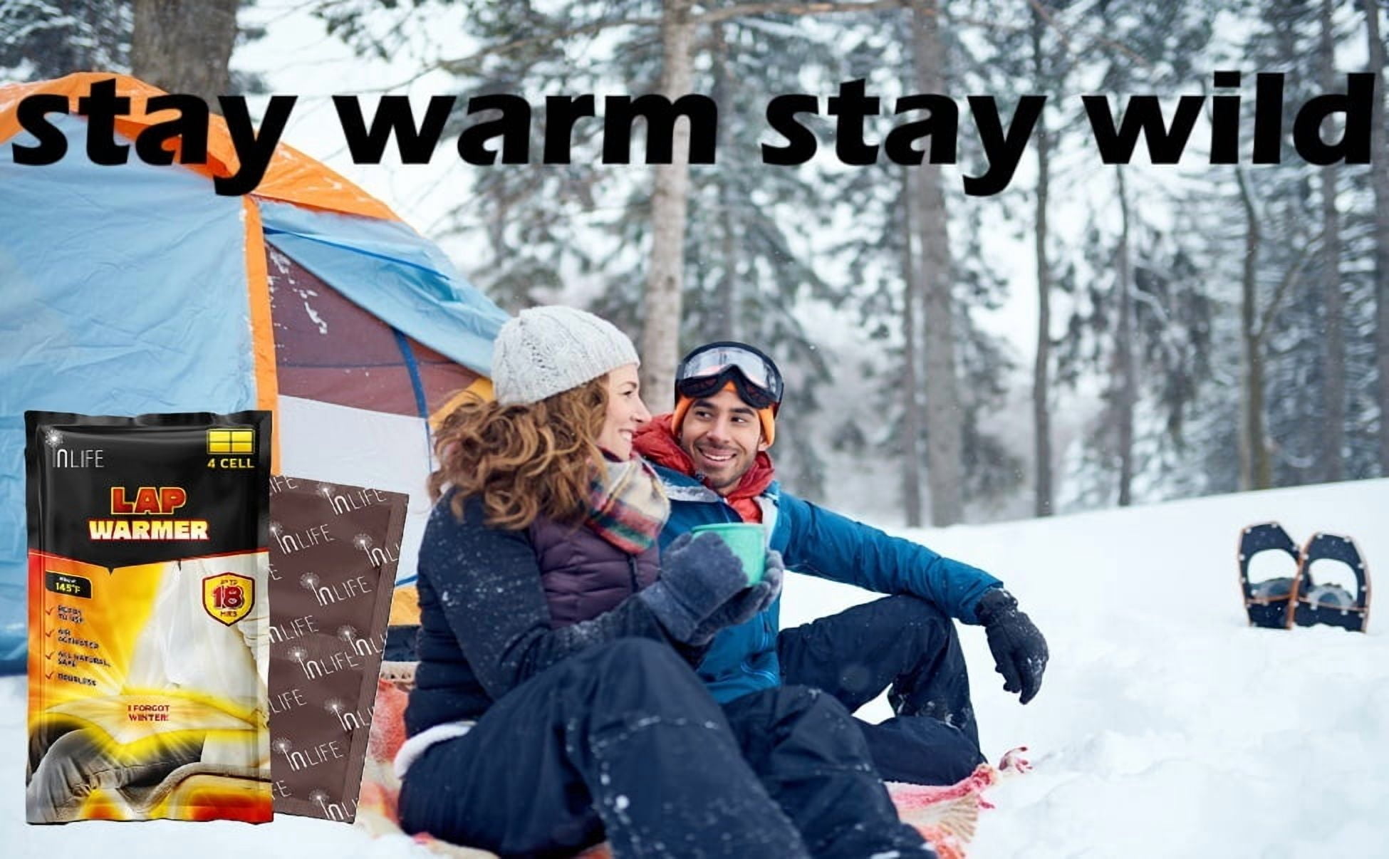 InLife Super Warmer for Lap and Body, Heating Wider Area, Air-Activated, Consistently Long Last over 18 Hours, 10 Packs