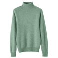 thumbnail image 6 of ManxiVoo Women's Loose Knit Sweater With Raglan Sleeves and Round Neck for Everyday Comfort Fall Winter Casual Pullover Soft Yarn Relaxed Fit S Size Light Green, 6 of 9