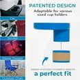 thumbnail image 5 of My Travel Tray Round, USA made. Easily convert your existing cup holder to a TRAY and CUP HOLDER for use in a Car Seat, Booster, Stroller, Golf Cart and anywhere You have a cup holder! (Blue), 5 of 9