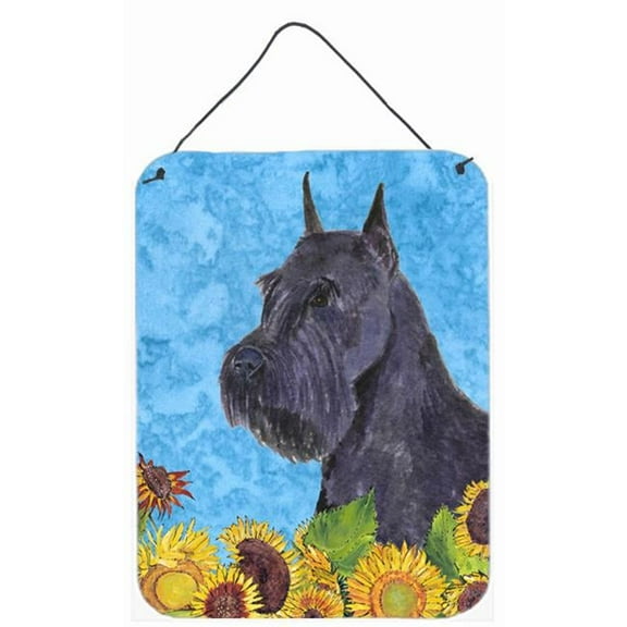 12 x 16 in. Schnauzer Aluminum Metal Wall & Door Hanging Prints