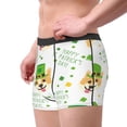 thumbnail image 2 of Yiaed happy dog. St. Patricks Day Print Men's Soft Cotton Boxer Shorts Breathable Boxers Underwear Moisture-Wicking Underwear Stretch Boxer Briefs for Man-X-Large, 2 of 5
