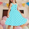 thumbnail image 1 of LOVZFMLL 2-12 Years Girls' Summer Casual Sleeveless Round Neck Button With Pockets Dress, 1 of 7