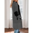 thumbnail image 2 of Eytino Cardigans for Women Cardigan Sweaters Open Front Oversized Color Block Cardigan Coats with Pockets S-2XL, 2 of 4
