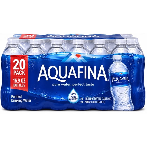 Aquafna Bottled Water, 16.9 Ounce (20 Bottles)