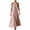 Pink, variant on Women Flowy Halter Sleeveless High Neck Maxi Dresses Solid Elegant Boho Beach Vacation Casual Loose A-Line Sundress with Pockets, Black M