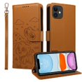 thumbnail image 4 of Funda Cartera GANGXUN con Diseño de Perrito en Relieve para iPhone 11 , Protección 360° con Ranuras y Correa Desmontable, 4 of 6