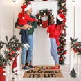 thumbnail image 2 of asddcavvf 1PCS Christmas Decoration Doormat Farmhouse Happy Doormat Christmas Doormat Indoor 1PC Floor Mat Entrance Rug Holiday Mat Christmas Tan Throw Blankets Fuzzy Soft Blankets Small Rug for Class, 2 of 8