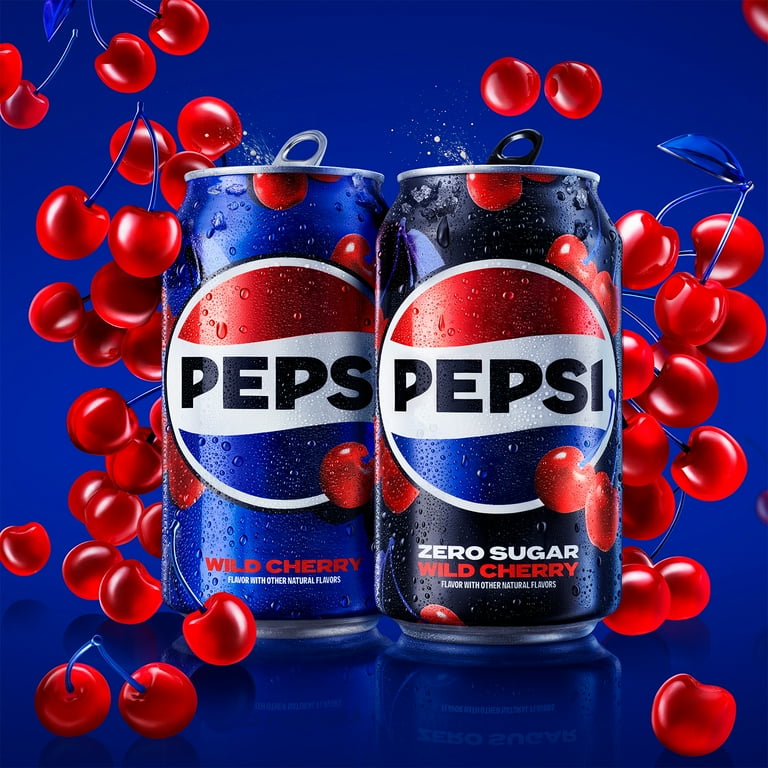 Pepsi Wild Cherry Soda, 16 fl oz Can, 12 Pack Bottles, Cherry Flavor Soda - Walmart.com Pepsi Wild Cherry Soda, 16 fl oz Can, 12 Pack Bottles, Cherry Flavor Soda - Walmart.com