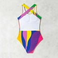 thumbnail image 6 of Aloohaidyvio Women One Piece Swimsuit Slimming Color Block Bathing Suit Sexy Tummy Control Swimwear, 6 of 6