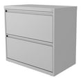 thumbnail image 3 of Hirsh 30"W 2 Drawer Metal Lateral File Cabinet Set Silver/Front to Back Rails, 3 of 9