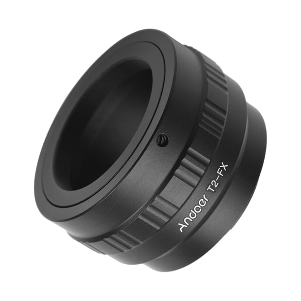 Irfora Andoer T2-FX anillo adaptador de montaje de lente de Metal T / T2 adaptador de adaptador de lente de montaje para cámaras Fujifilm X-T1 / X-A1 / X-E2 / X-M1 / X-E1 / X-Pro1 X-Mount Irfora Adaptador de lente