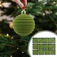 thumbnail image 5 of Mecorevxz 12Pcs 2.36Inch Flocking Christmas Balls,Velvet Christmas Tree Pendant for Christmas Decor,Christmas Gifts(Green), 5 of 10