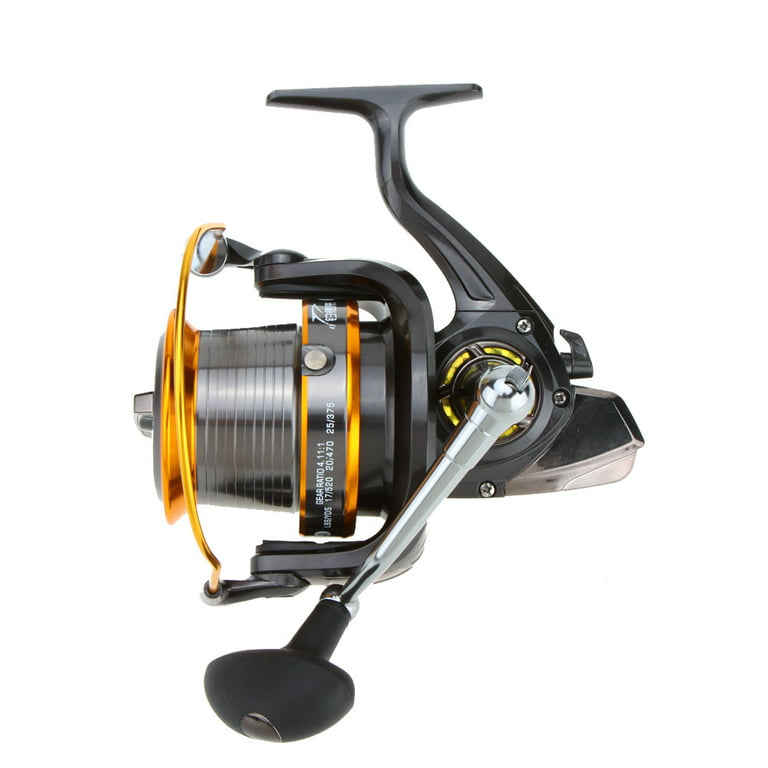  Tempo Persist Fishing Reels, Freshwater and Saltwater Spinning  Reel, with Harder GV-5H Rotor, 7 + 1 Sealed Ball Bearing, Max Drag up to  30.9 LBs, Corrosion Resistant Fishing Reel, black