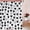 Black White, variant on Valentine''s Paw Print Heart Shower Curtain Black Dog Animal Paw Print Love Funny Cute Romantic Modern Bathroom Curtain with Hooks,35x70Inch