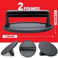 thumbnail image 3 of Kit de prensa para hamburguesas OUII de hierro fundido de 7" con campana de 12", 3 of 8