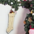 thumbnail image 6 of Large Knitted Christmas Stockings - Festive Tree Hanging Ornaments, Soft Plush Candy Gift Bags for Fireplace Mantel, Traditional Christmas Stockings for Holiday Decor, 6 of 6