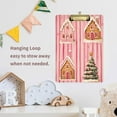 thumbnail image 4 of FORMRS Acrylic Clipboard with Low Profile Clip Standard A4 Letter Size, 12.5" x 9", Gingerbread Houses, 4 of 8