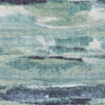 thumbnail image 5 of HomeRoots 612480 5 x 8 ft. Sage, Teal Blue & Navy Blue Abstract Washable Indoor & Outdoor Rectangle Area Rug, 5 of 5