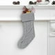 thumbnail image 4 of Decoración de calcetín de Navidad de punto grande | Hilo de poliéster suave | Adorno colgante de gran tamaño para árbol, repisa, barandilla | Bolsa de regalo de caramelos multiusos | Decoración, 4 of 5