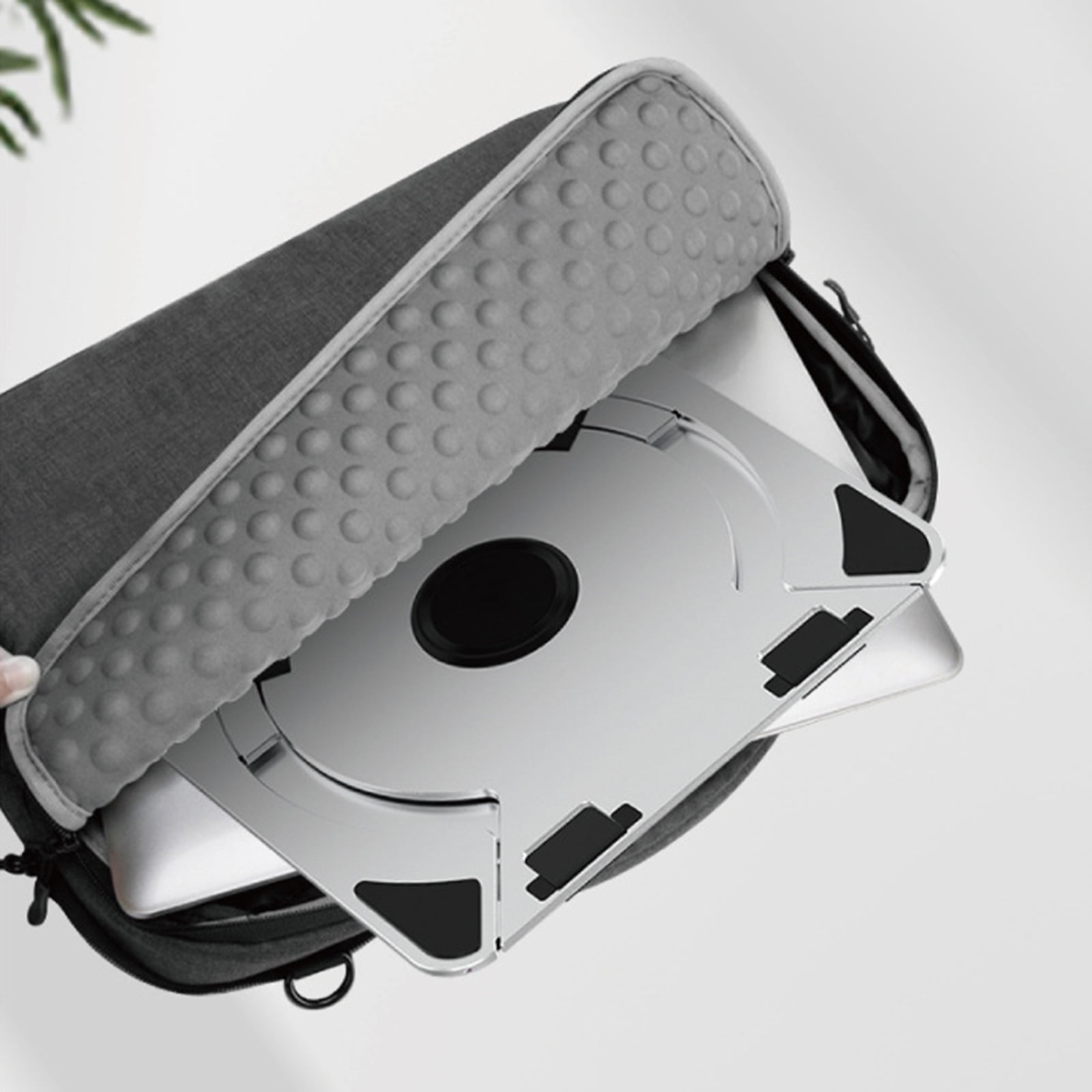 Adjustable Foldable Laptop Stand with 360 Degree Rotatable Base