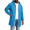 thumbnail image 6 of LNZGNM Hoodie for Men Oversized Zip Up Fleece Sweatshirts with Pockets, Long Sleeve Relaxed Fit Winter Coat, Sky Blue (XXXXXL), 6 of 6