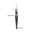 thumbnail image 2 of Precisión Inversa Cerámica Pinza 5.59"x0.35" Recta Punta Calor Resistente No Conductor para Electrónica Soldadura Herramienta, Negro, 2 of 6