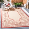 thumbnail image 2 of SAFAVIEH Courtyard Claire Rooster Indoor/Outdoor Area Rug, 4' x 5'7", Natural/Red, 2 of 10