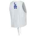thumbnail image 3 of Women's The Wild Collective Gray Los Angeles Dodgers Twisted Tie Front Tank Top, 3 of 4